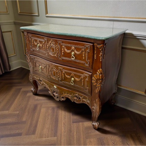 Artカービング２ドロアチェスト