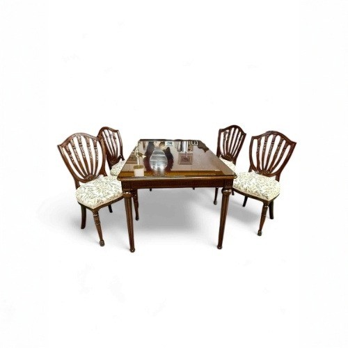 ヘップルホワイトダイニングセット150