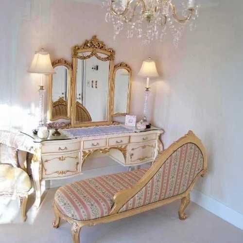 ルイ16様式　ドレッサー＆三面鏡